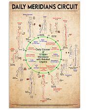 Daily Meridians Circuit Poster, Acupuncture Poster, Acupuncturist Office, Acupuncture Room Decor, Chinese Medicine, Acupuncturist Gift 24x36 Poster front