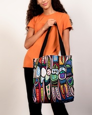 Dental abstract 2506 2 tote All-over Tote aos-all-over-tote-lifestyle-front-06