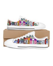 shoe plate phlebotomist Women's Low Top White Shoes thumbnail