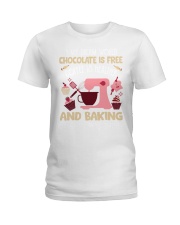 Baking makes you thin Ladies T-Shirt tile