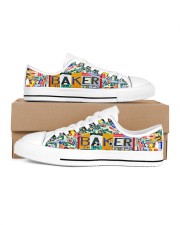 shoe plate baker Men's Low Top White Shoes inside-right-outside-right