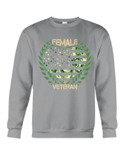 female veteran us love Crewneck Sweatshirt tile
