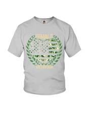 female veteran us love Youth T-Shirt tile