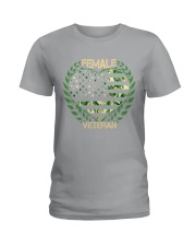 female veteran us love Ladies T-Shirt tile