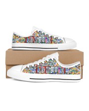 shoe plate nurse practitioner Men's Low Top White Shoes inside-left-outside-left