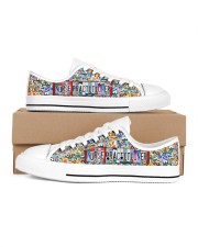 shoe plate nurse practitioner Men's Low Top White Shoes inside-right-outside-right