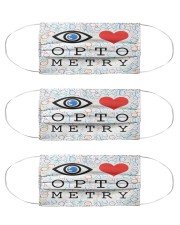 Love optometry mas Cloth Face Mask - 3 Pack front