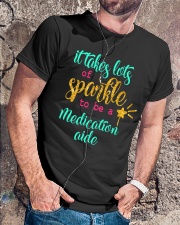 Medication aide sparkle Classic T-Shirt lifestyle-mens-crewneck-front-4