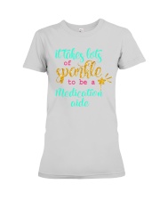 Medication aide sparkle Premium Fit Ladies Tee tile