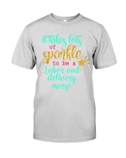 Labor and Delivery Nurse sparkle Premium Fit Mens Tee tile