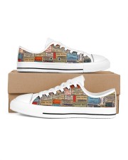 pharmacy-vintage-label Men's Low Top White Shoes inside-left-outside-left