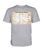 neurology pain syndromes dvhd nna V-Neck T-Shirt tile
