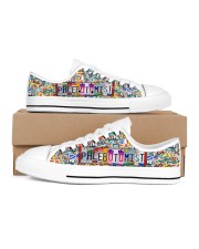 shoe plate phlebotomist Women's Low Top White Shoes thumbnail