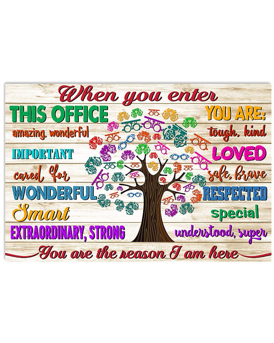 Enter optometrist 36x24 Poster