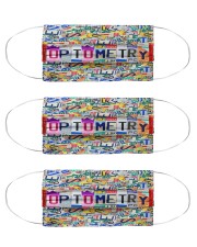 Plate Optometry Face Mask, Phoropter Face Mask, Physician Face Mask, Optician Gift Idea, Optometry, Optometrist Health Care Face Mask Cloth Face Mask - 3 Pack front