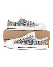 shoe plate chiropractic Men's Low Top White Shoes inside-left-outside-left