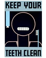 teeth clean 11x17 Poster front