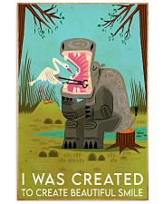 create smile hippo 11x17 Poster front