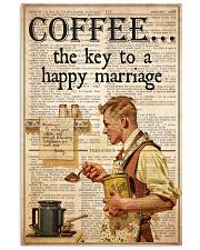 coffee happy married 24x36 Poster front
