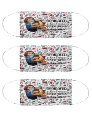 school nurse dedicated mas Cloth Face Mask - 3 Pack front