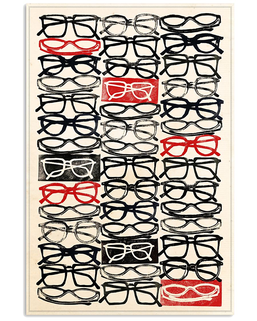 stacked eye glass 24x36 Poster