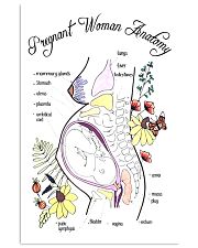 Pregnant Woman Anatomy Poster, Midwife Poster, OBGYN, Nursing Student, Obstetrician, Medical Poster, Expecting Mom, Mom Gift 24x36 Poster front