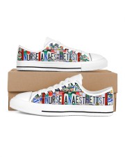 shoe plate Nurse anaesthetist left Men's Low Top White Shoes inside-left-outside-left