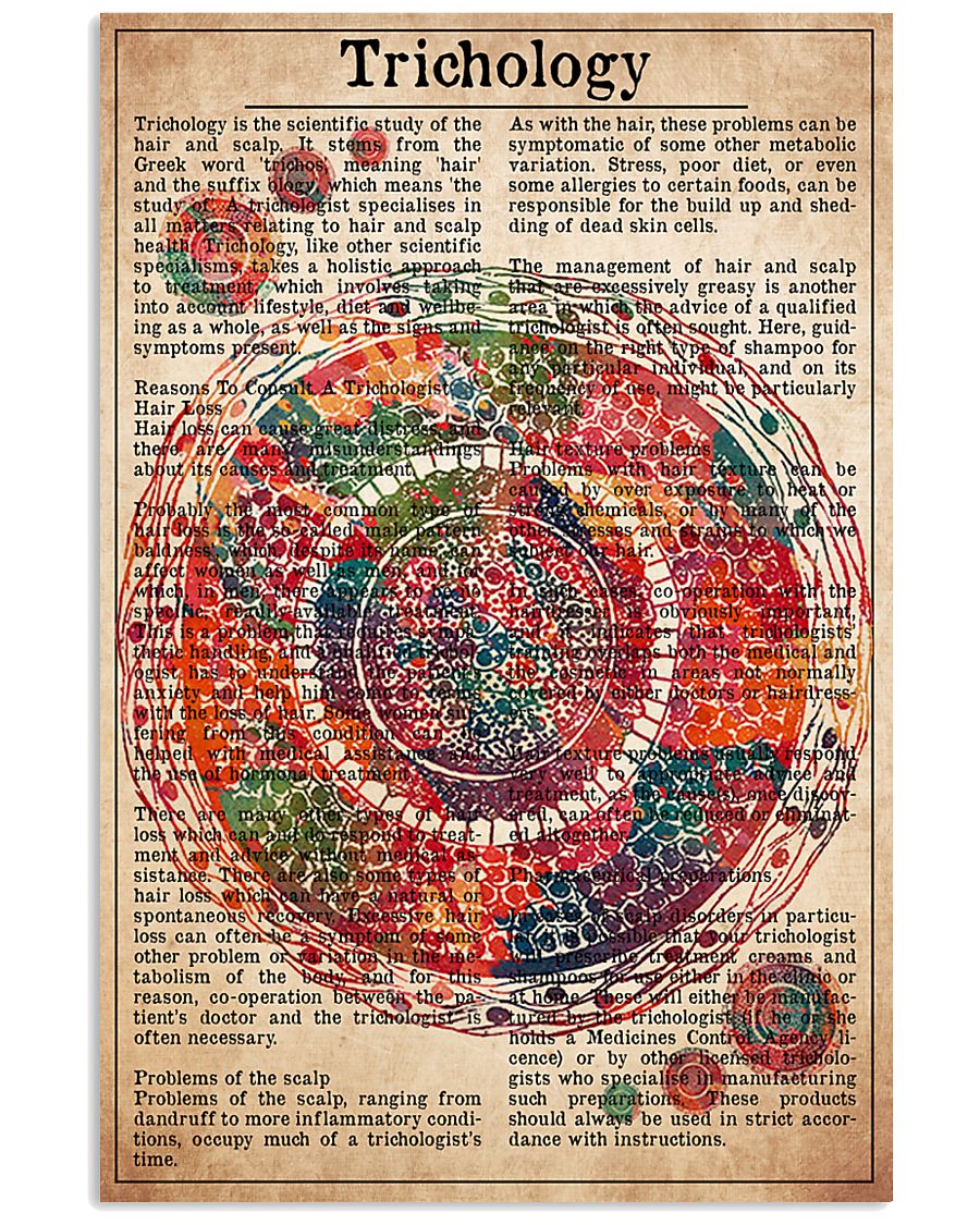 hair-text-II 11x17 Poster