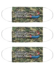 veteran patriotism offend me more mas Cloth Face Mask - 3 Pack front