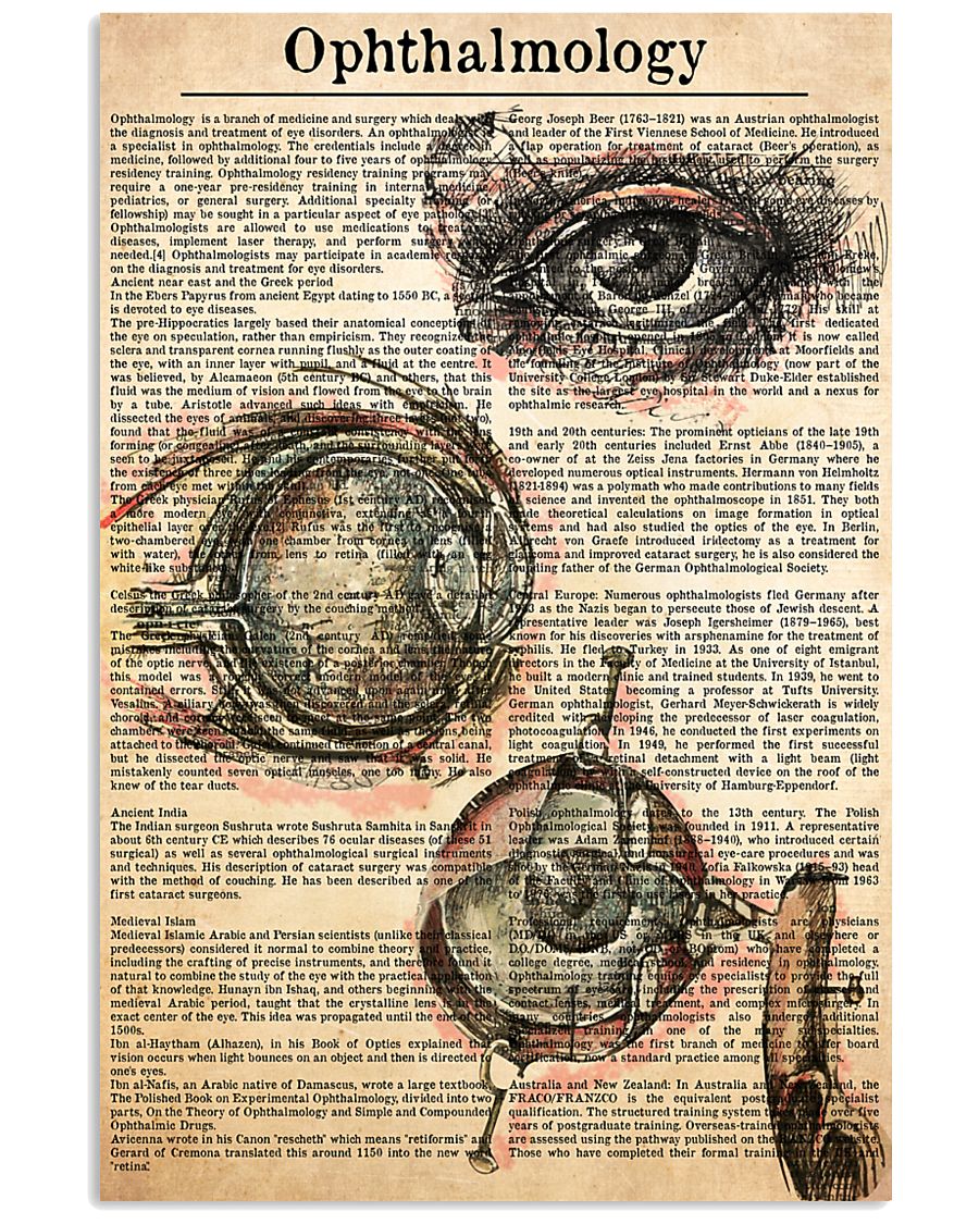 ophthalmology-text 11x17 Poster