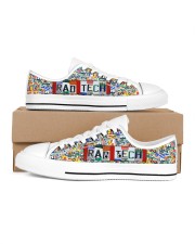 shoe plate rad tech Men's Low Top White Shoes inside-right-outside-right