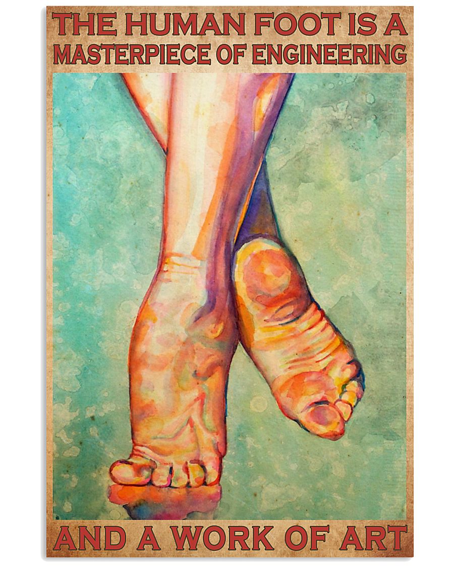 human foot podiatry 24x36 Poster