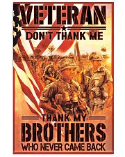 dont thank me vietnam veteran poster 11x17 Poster front