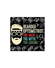 Bearded Optometrist - The Man - The Myth - The Legend Face Mask, Funny Optometrist Mask, Optometry Mask, Eye Doctor Mask, Eye Care Mask Square Magnet tile