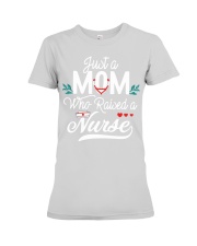 mom of nurse shirts just a mom Premium Fit Ladies Tee tile