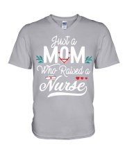 mom of nurse shirts just a mom V-Neck T-Shirt tile
