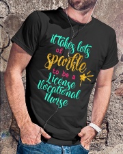 License Vocational Nurse sparkle Classic T-Shirt lifestyle-mens-crewneck-front-4