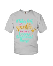 License Vocational Nurse sparkle Youth T-Shirt tile