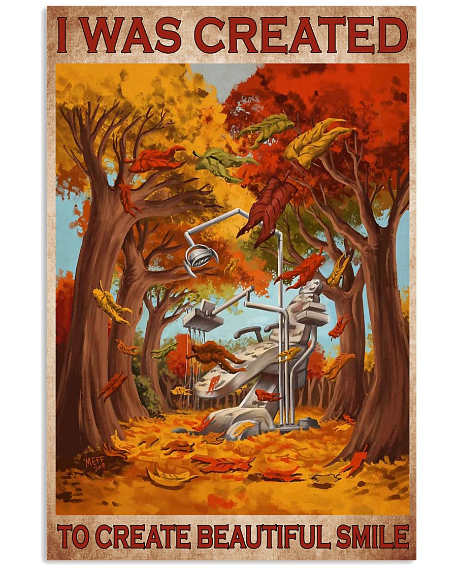 create-smile-fall 11x17 Poster