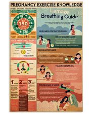 Pregnancy exercise knowledge 24x36 Poster front