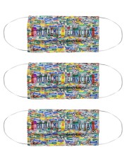 plate mask Ophthalmic Technician Cloth Face Mask - 3 Pack front