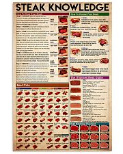 knowledge steak 24x36 Poster front