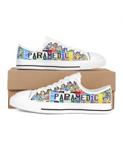 paramedic plate Men's Low Top White Shoes inside-right-outside-right