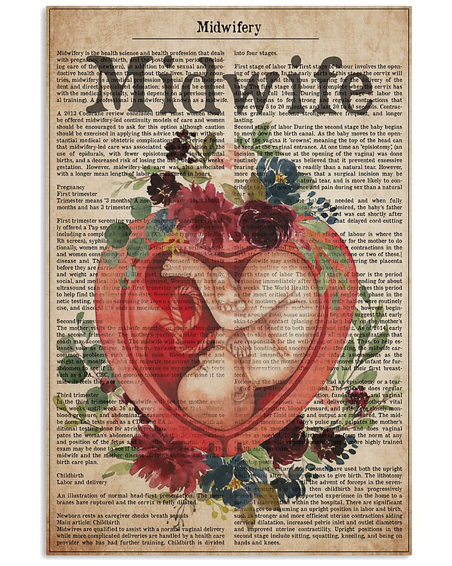 midwife text 24x36 Poster