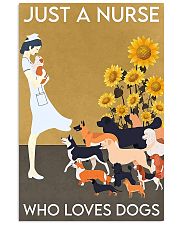 Nurse Sunflower love dogs 11x17 Poster front