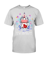 nurse unicorn beautiful Premium Fit Mens Tee tile
