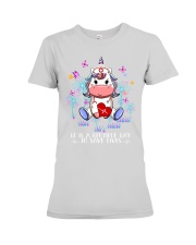 nurse unicorn beautiful Premium Fit Ladies Tee tile