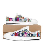 shoe plate Orthopedic Men's Low Top White Shoes inside-right-outside-right