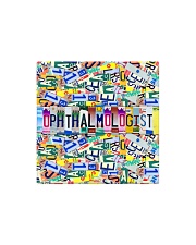 plate mask ophthalmologist Square Magnet tile