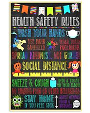 School Nurse Health Safety Rules Poster, School Nurse Office Decor, Nurse Gift School Health Office Clinic poster 11x17 Poster front